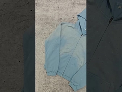 Custom 2025 Streetwear Heavyweight Rhinestone Hoodie Unisex Blank Vintage Sun Faded Acid Wash Zip Up