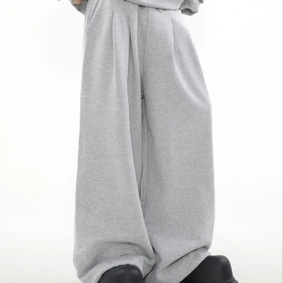 Buy Mid Waist Custom Cotton French Terry Oversized Joggers for Men Knitted Weaving Method online manufacture