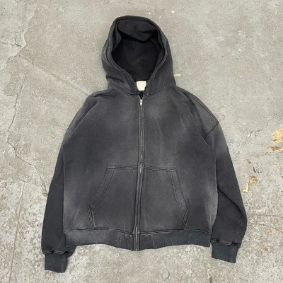 Buy 400 Grams Fabric Weight Hooded Streetwear Hoodie with Double Layer and Vintage Design online manufacture
