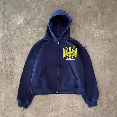 Buy 500 Grams Fabric Weight Custom Cut Raw Hem Cropped Vintage Acid Wash Sun Faded Hoodie online manufacture