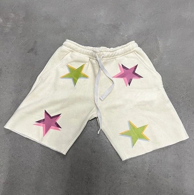 Buy Customized Labels Mens Sweat Shorts Distressed Cut Raw Hem Edge Shorts for Sports online manufacture