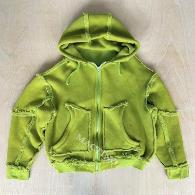 Buy Regular Sleeve Style Custom Oversized Unisex Mens Acid Wash Hoodies with Raw Hem Edge online manufacture