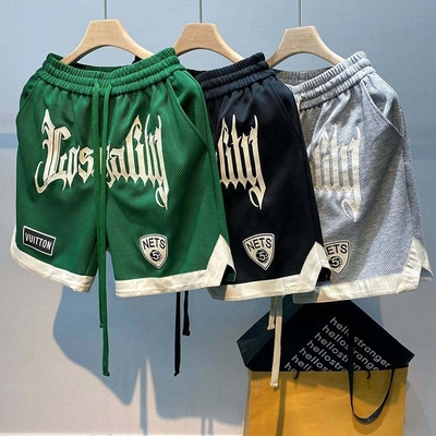 Buy Summer Sports Jogging Workout Athletic Running Fitness Track Jogger Mesh Shorts Custom Gym Retro Basketball Shorts Men online manufacture