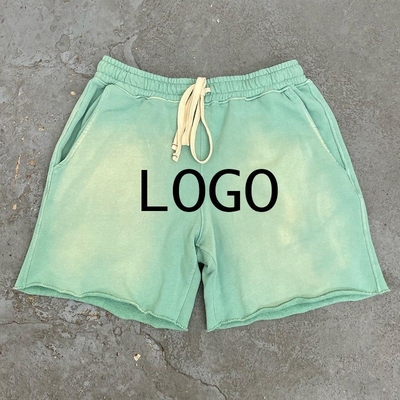 Buy Vintage Decoration Sun Faded Custom Washed French Terry Shorts 400 Grams Fabric Weight online manufacture
