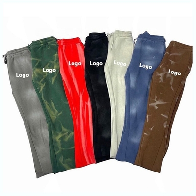 Buy Vintage Sun Faded Washed Flare Sweatpants Men'S Anti-Pilling Cotton/Fleece Track Pants online manufacture
