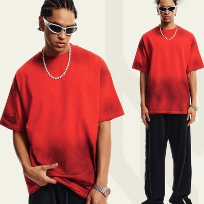 Buy Mens White Mock Neck T Shirts 230grams Fabric Weight Quick Dry Cooling Streetwear online manufacture