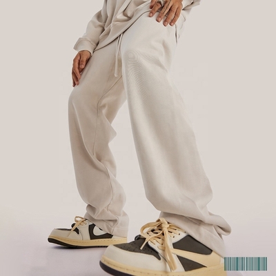 Buy Custom Men's Streetwear Jogger Pants Trousers with Breathable Fabric and Wide Leg Fit online manufacture
