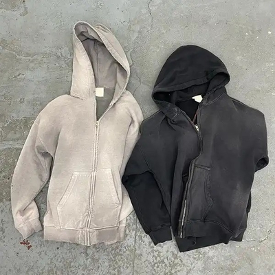 Buy Vintage Style Sun Faded Hoodie in 450 gsm French Terry with Custom Distressed Look online manufacture