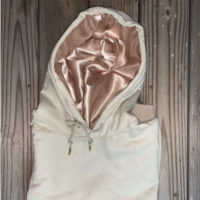 Buy Golf Fleece Lined Hooded Sweatshirt Silk Hoodie Zip Pullover Regular Sleeve Style Satin Lining online manufacture