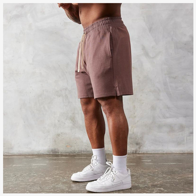 Buy Relaxed Fitness Vintage Cotton Polyester French Terry Acid Wash Sweat Shorts for Men online manufacture