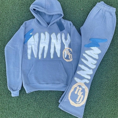 Buy Custom 3D Puff Print Sweatsuits Set Oversized Hoodie and Cotton Joggers for Men S-6XL online manufacture