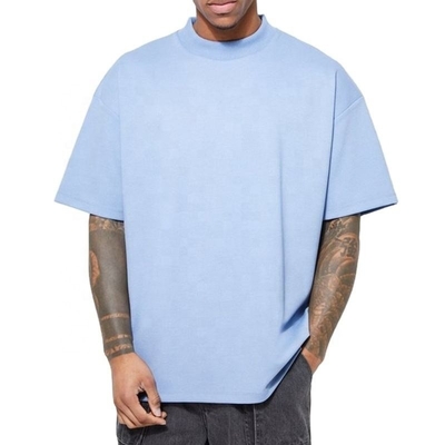 Buy Heavyweight T Shirt Blanks Wholesale Jersey Fabric Oversize Drop Shoulder Tshirt 300 Gsm Blank Plain Tee online manufacture