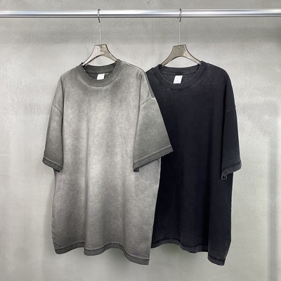 Buy Vintage Distressed Heavyweight Cotton Blank Oversized T Shirt Men with 1000 Quantity online manufacture