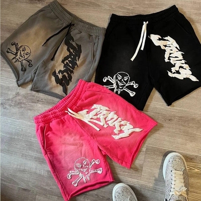 Buy Custom Heavyweight Cotton Summer Shorts with Raw Hem and Ripped Design in S-5XL Sizes online manufacture