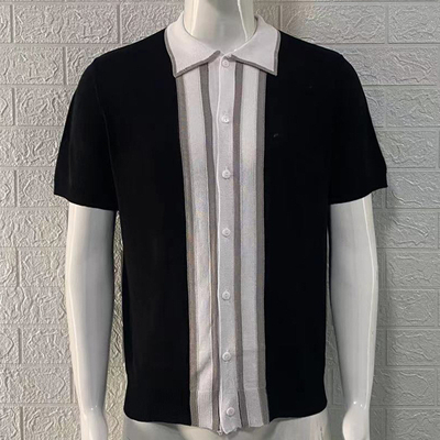 Buy 2023 Summer Men's Slim Short Sleeve Lapel Color POLO Sweater with Customize Fabric Type online manufacture