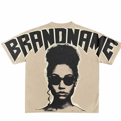 Buy 100% Cotton Fabric Mens Oversized Tshirt Dtg Print Logo Tee for Casual Daily Life online manufacture