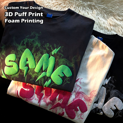 Buy Unisex Short Sleeve T-shirts with Solid Pattern and Customized Logo Design in Cotton online manufacture