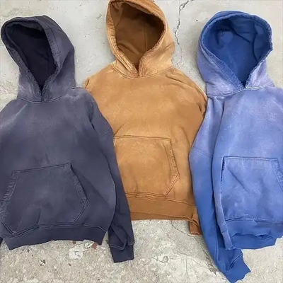 Buy Autumn Season Unisex Oversize Hombre Heavyweight Sweatshirt with Custom Acid Wash Design online manufacture