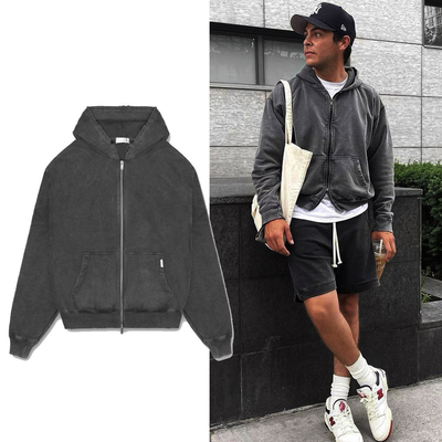 Buy 7 Days Sample Order Lead Time Supported Vintage Acid Wash Crop Hoodie online manufacture