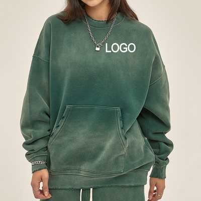 Buy Customized Sporty Fashion Womens 360G Cotton French Terry Thick Heavyweigh Sweatshirt online manufacture