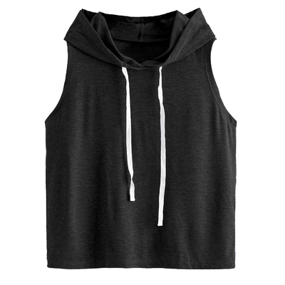 Buy Relaxed Breathable Sleeveless Hooded Tank Tops for Women's Summer Workout by MACTING online manufacture