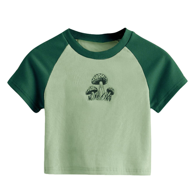 Buy Summer Candy Color Fitness Embroidery 3d Puff Print Logo Y2k Slim Crop Top for Women S-2XL online manufacture