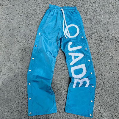 Buy Custom Men's Nylon Sweatpants with Elastic Waist and Reflective Print online manufacture