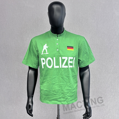 Buy Short Sleeve 100% Cotton Polo T Shirts for Men Custom Button Stand Collar Sustainable online manufacture