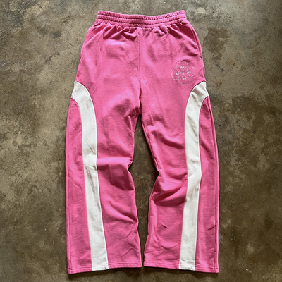 Buy Men's Oversized Wide Leg Baggy Sweatpants with Custom Logo and Mid Waist online manufacture