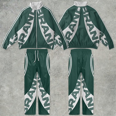 Buy Custom Wind Breaker Set Zipper Polyester Baggy Oversized Windbreaker Jogging Suits Nylon Tracksuits for Men online manufacture