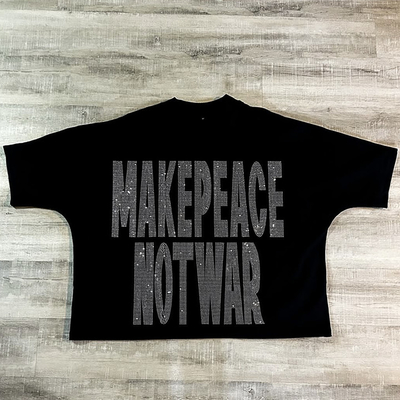 Buy Men's 100% Cotton 300 Gsm Heavy Weight Drop Shoulder T Shirt with Seamless Boxy Cropped Design online manufacture