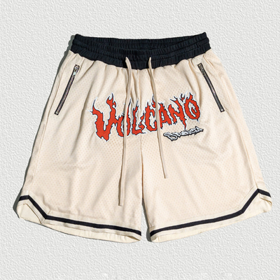 Buy Summer Custom Logo High Quality Basketball Polyester Gym Workout Sublimation Zipper Pocket Men's Mesh Shorts online manufacture