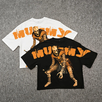 Buy Custom Streetwear Oversized T-Shirt for Men Boxy Hip Hop 250 GSM Drop Graphic online manufacture