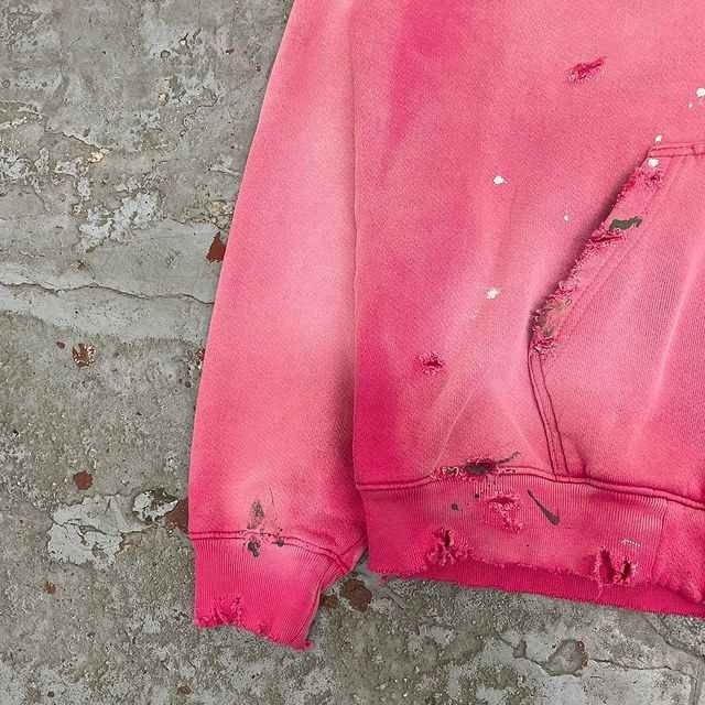 Solid Custom Women's 400 gsm Cotton Oversized Pink Acid Wash