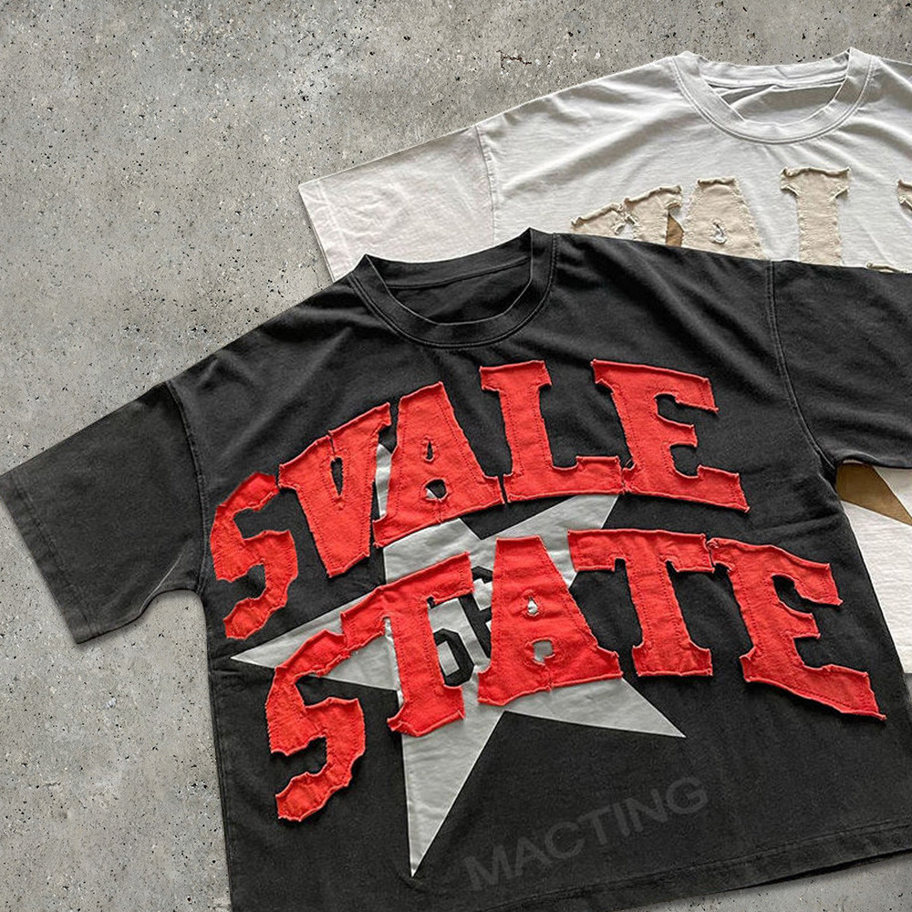 Custom Summer Heavyweight Vintage Distressed Patch Embroidery Acid Wash ...