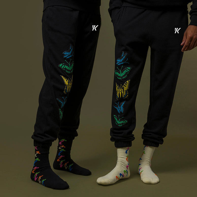 Side Pocket Elastic Waist Summer Spring Sport Joggers Cuffed Sweatpants for Active Men