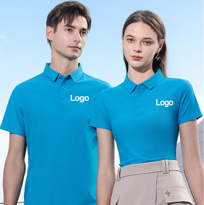 MACTING Ice Silk Cool Fiber Polo Shirts for Men and Boys in Plain Short Sleeve Design