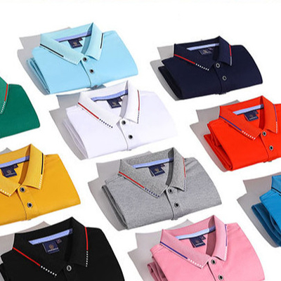 Polyester/Cotton Fabric Custom Polo Shirts for Embroidery Logo Golf T-shirts