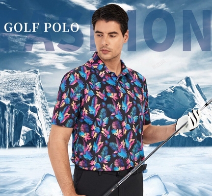 Summer Lapel Polo Shirt for Men's Business Casual Custom Print and Customized Labels