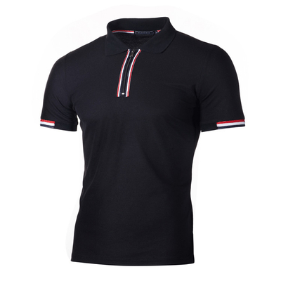 MACTING Custom Men's Half Zip Polo Shirts Colorful or Customized Casual Sport Boys Tshirts