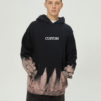 4x 4xl 3x Hooded Sweatshirt Streetwear Vintage Washed Oversized French Terry Hoodie Tie Dye