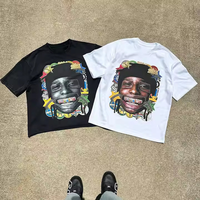 Custom Unisex Oversized Fit Thick Heavy Cotton T Shirts Screen Printing Men Boxy Dtg Print Graphic T Shirt